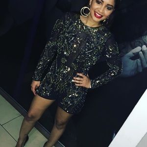 ASOS Petite Night Premium embellished romper